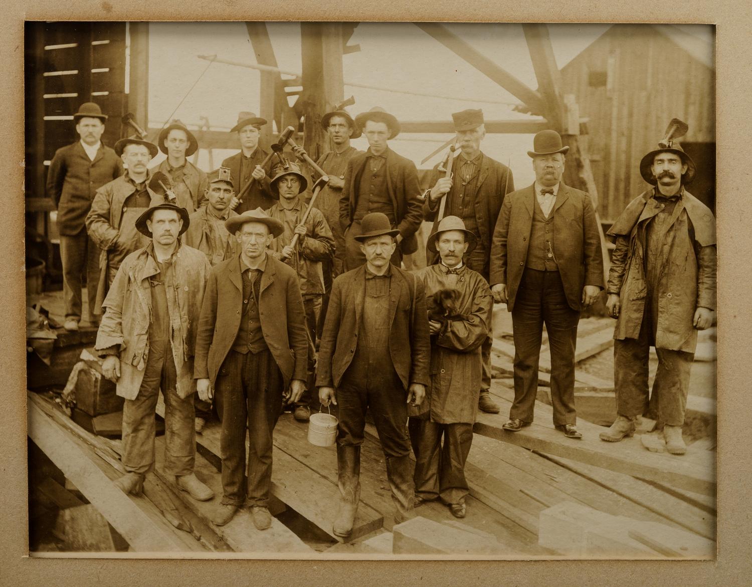 Nine Antique Occupational Photographs