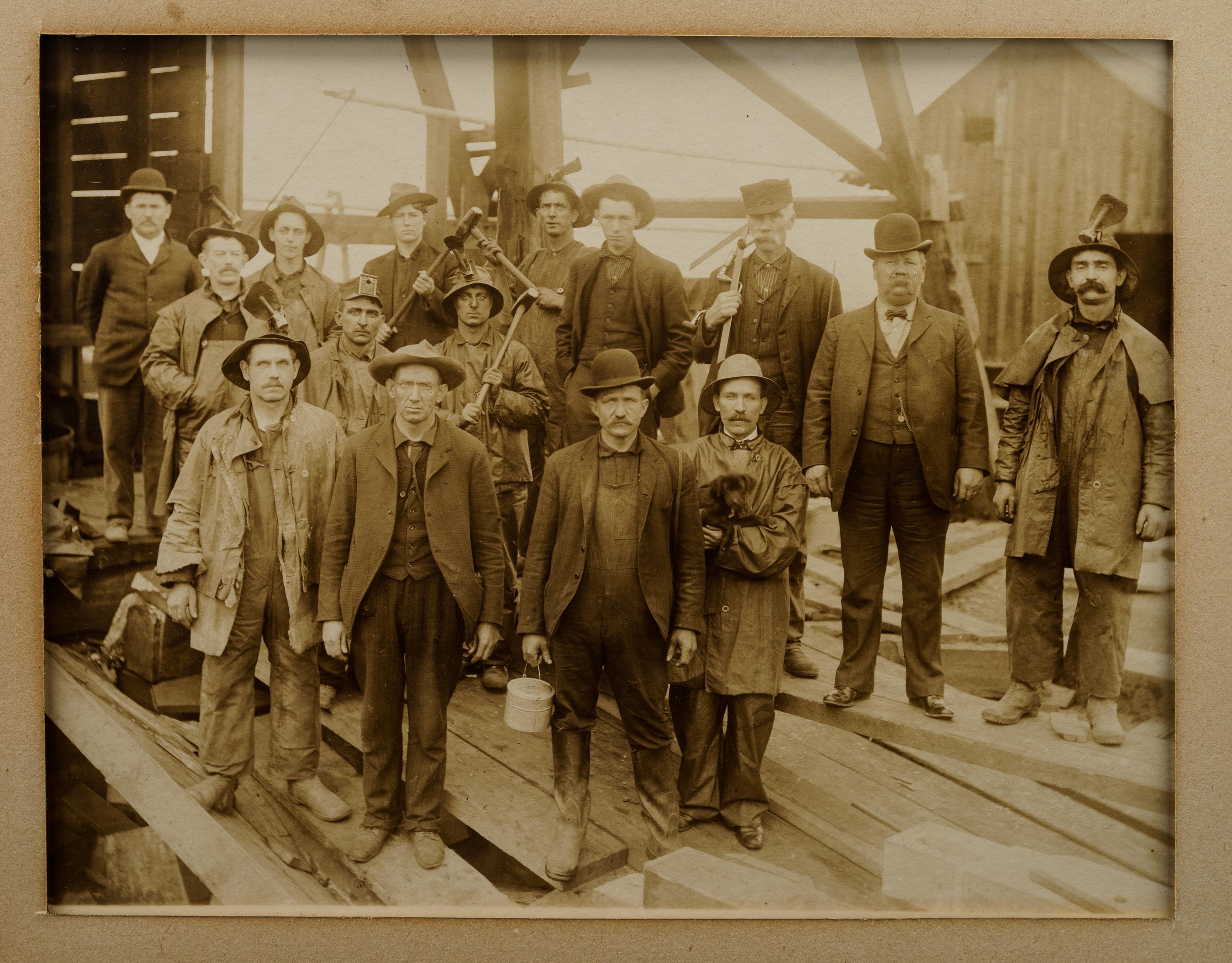 Nine Antique Occupational Photographs