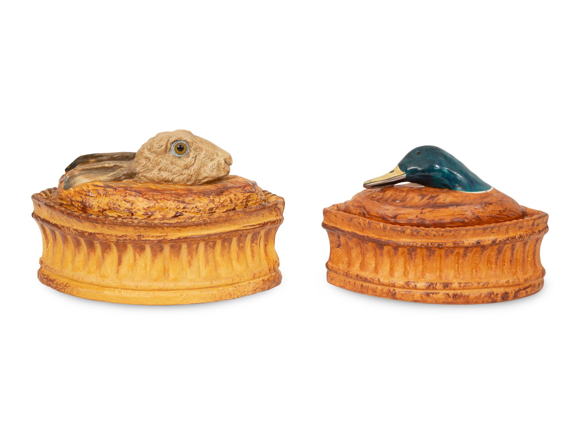 Two French Porcelain Game Tureens by Pillivuyt