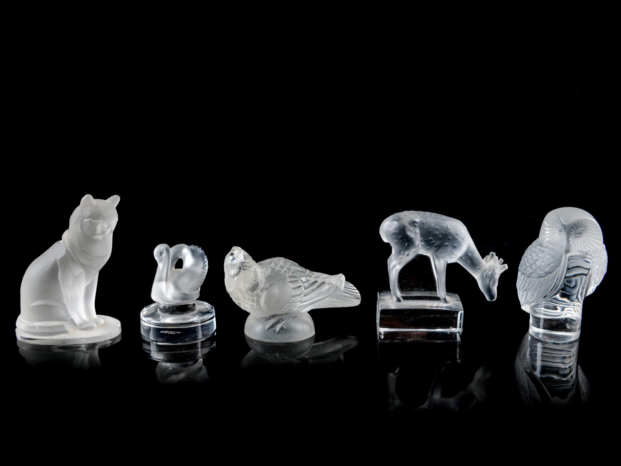 Four Lalique Figural Articles — SECOND HALF 20TH CENTURY