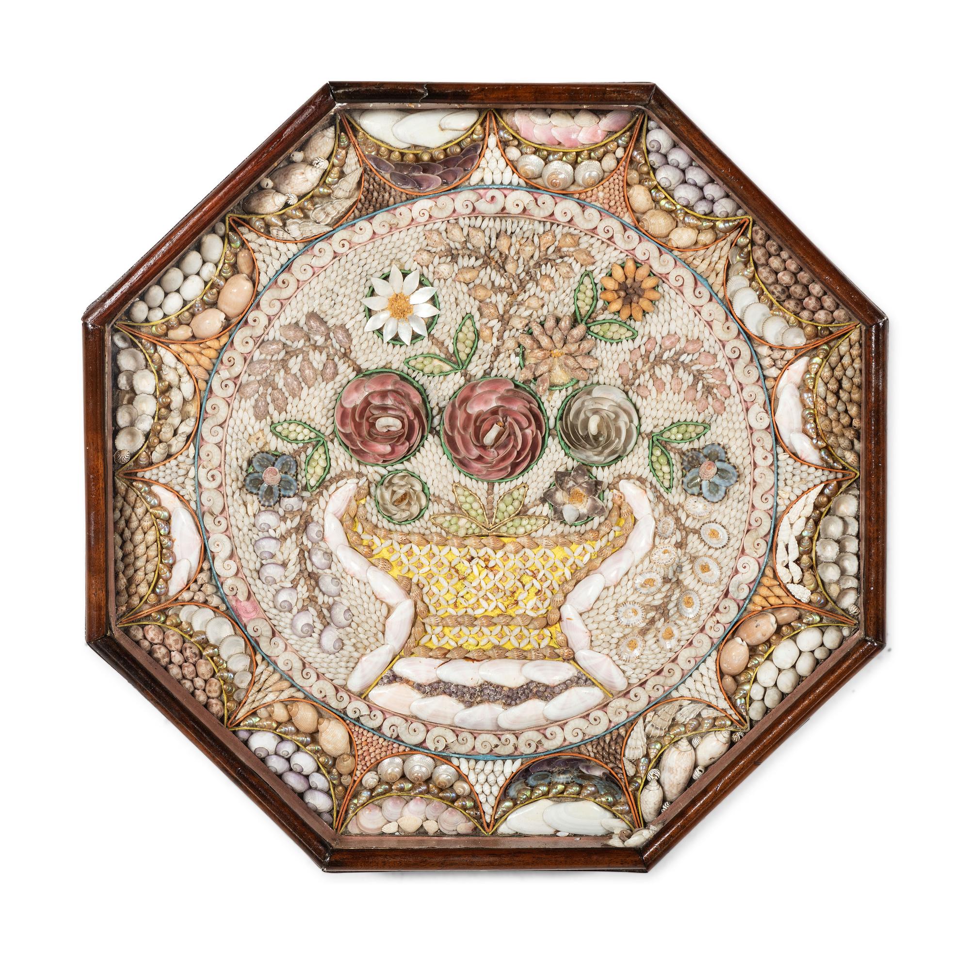 A Floral Shellwork Sailor's Valentine
