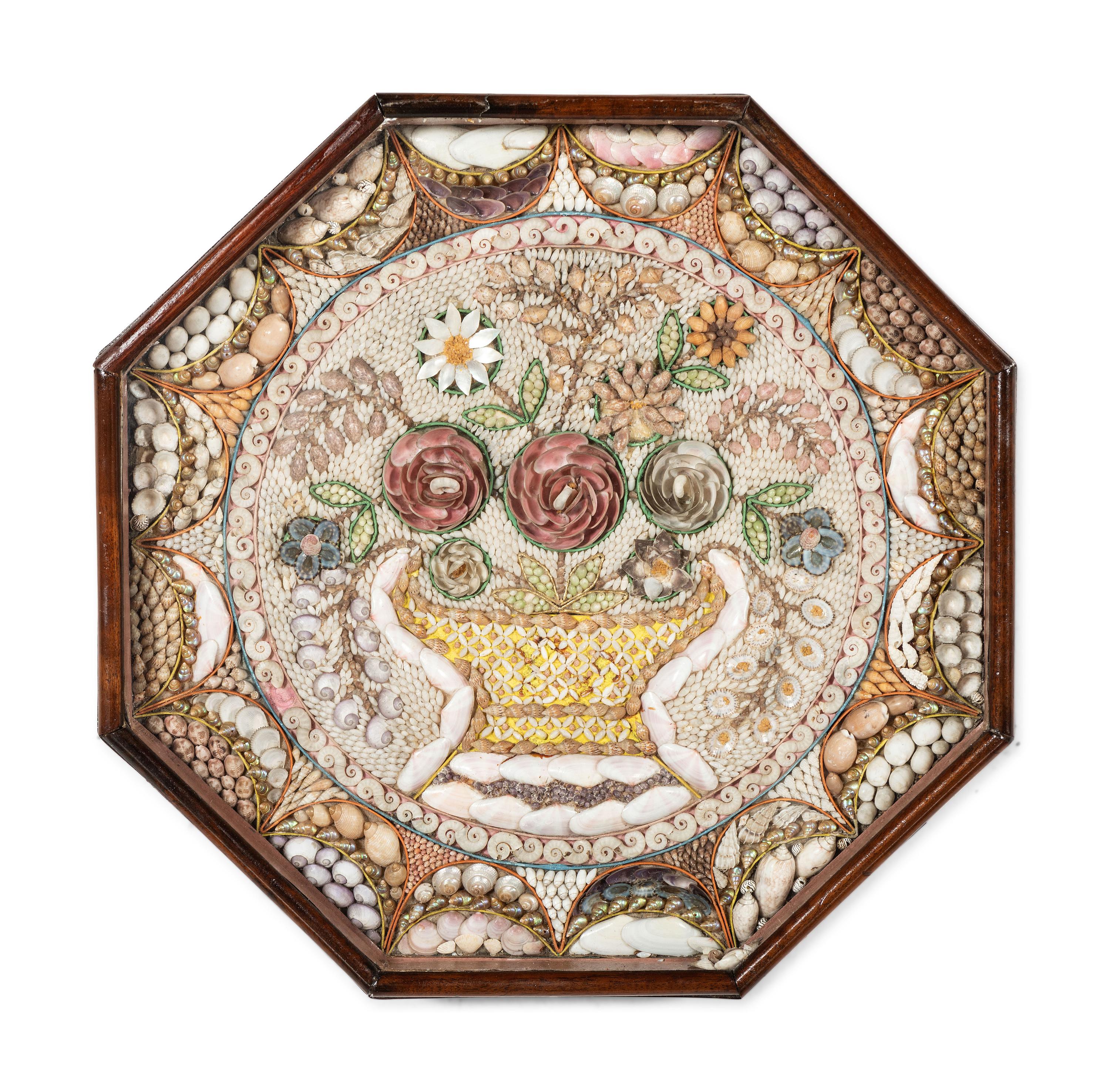 A Floral Shellwork Sailor's Valentine