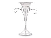 An American Silver Trumpet Vase