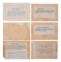 [CIVIL WAR]. A group of 11 signatures of Confederate cabinet members, incl. Jefferson Davis, Judah P. Benjamin, J.C. Breckinridge, and others.