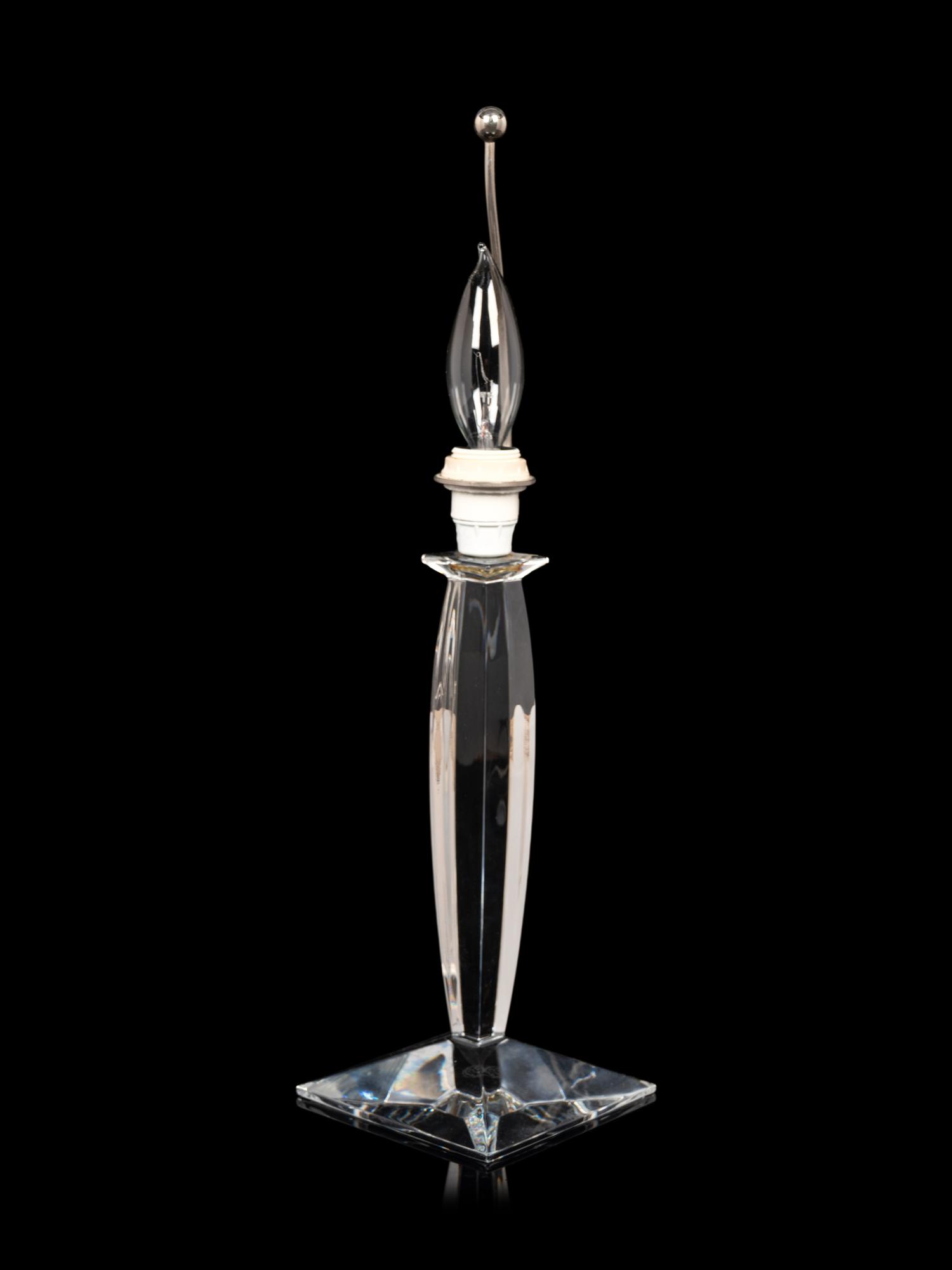 A Baccarat Table Lamp