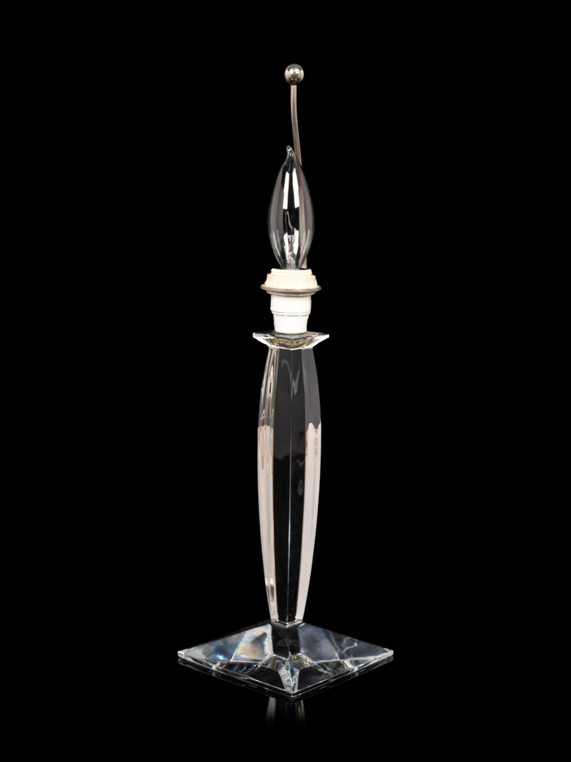 A Baccarat Table Lamp