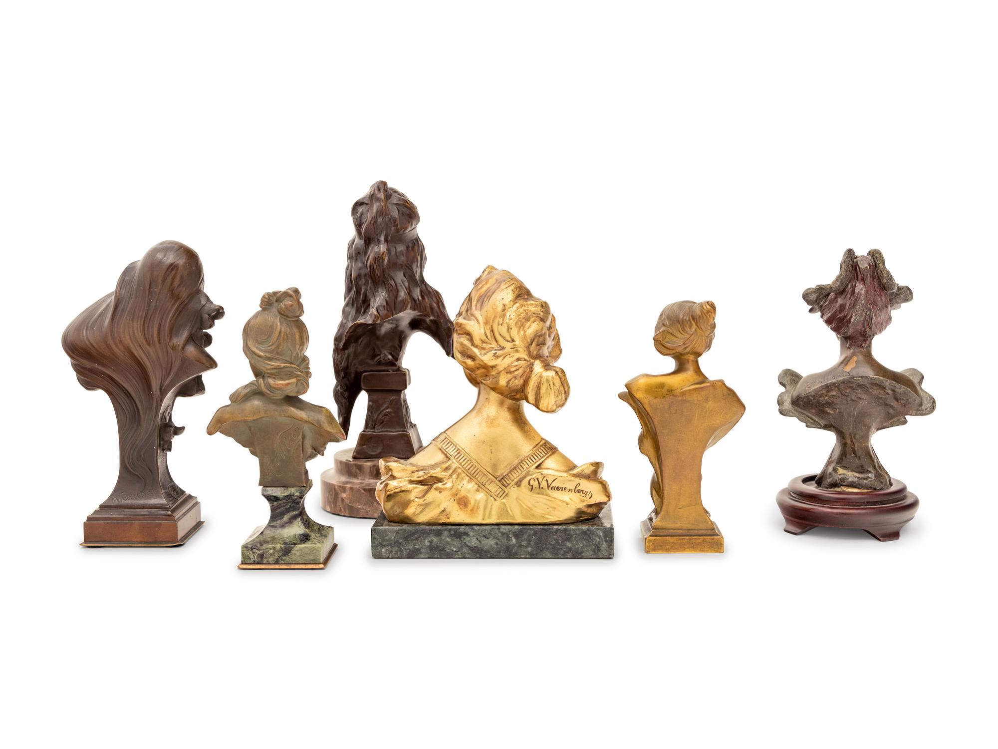 Six Continental Bronze Busts