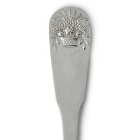 A Federal Style Sterling Silver Flatware Service with Cast Flower Baskets
