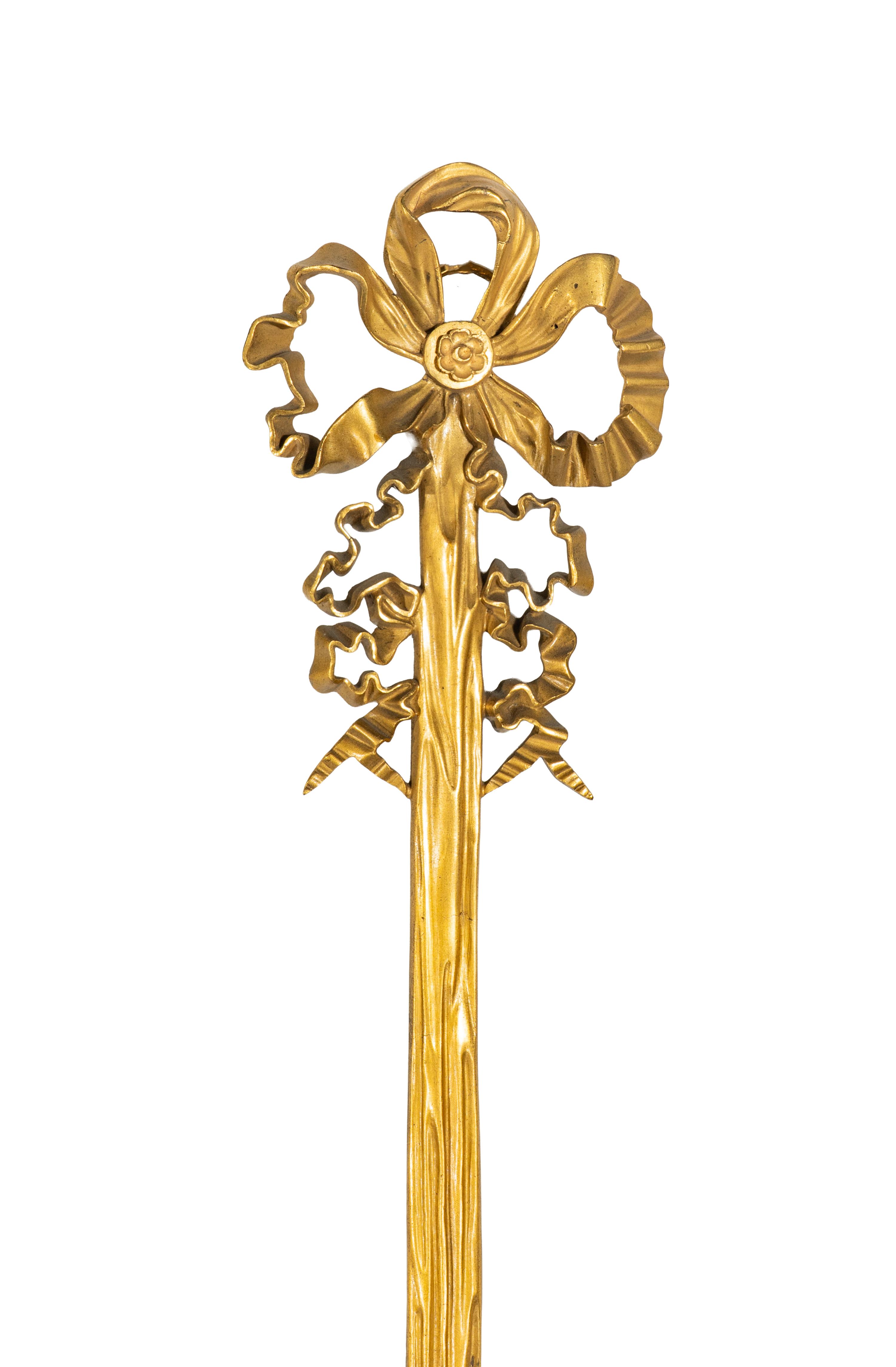 A French Gilt Bronze, Blue Steel, and Enamel Cartel d'Applique and Barometer