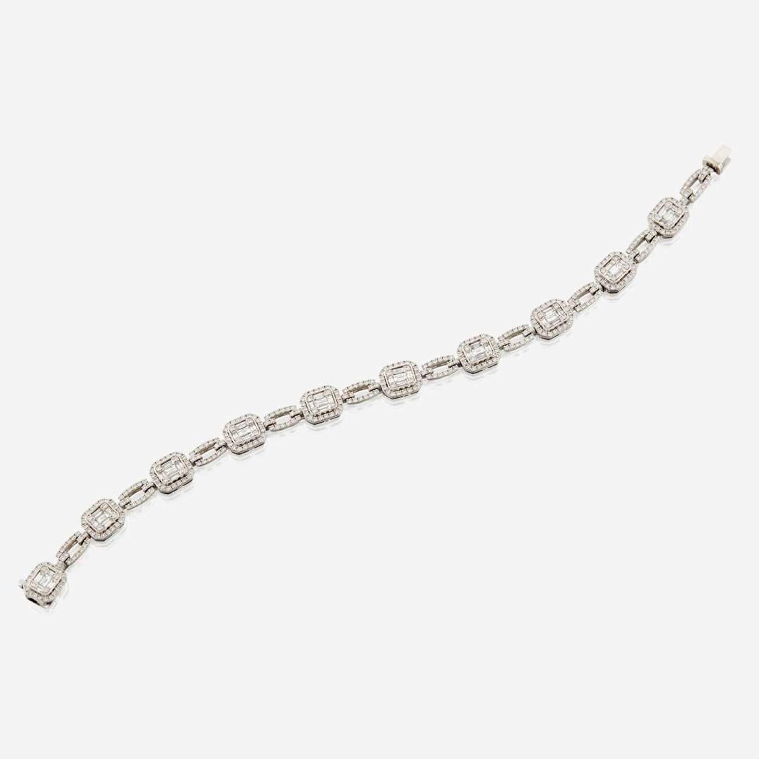 A diamond and white gold bracelet, Simon G