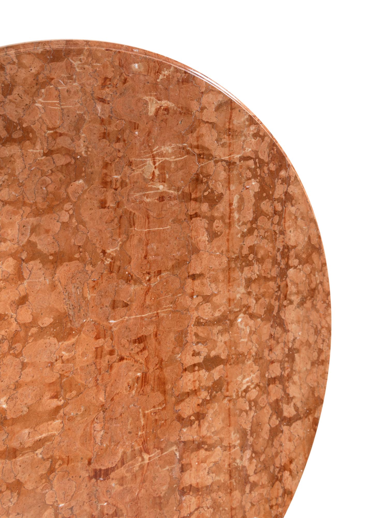 A Continental Bronze Marble-Top Center Table