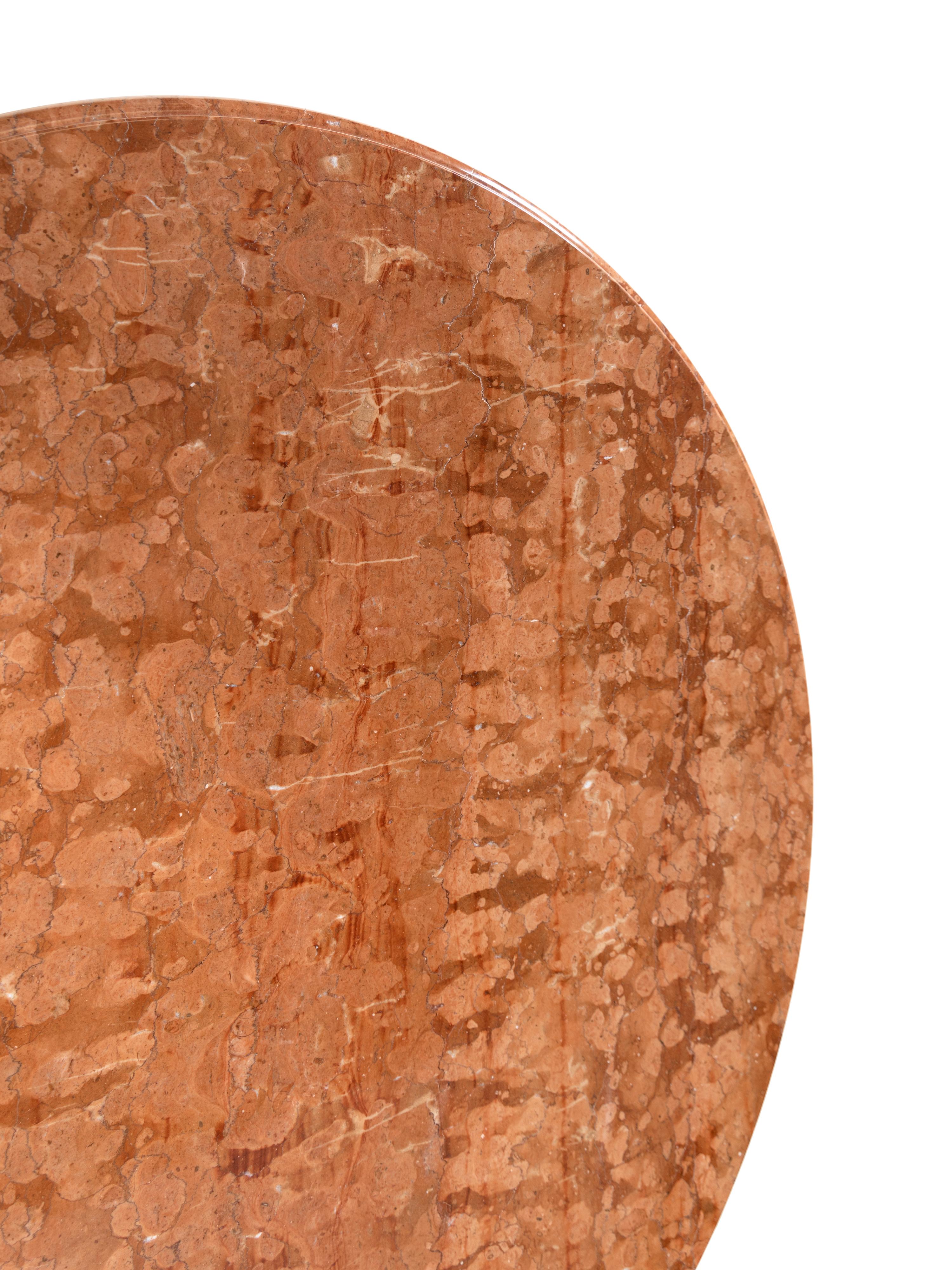 A Continental Bronze Marble-Top Center Table