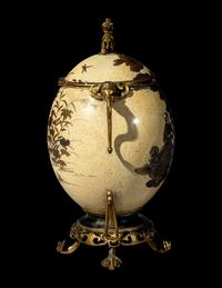 A Japanese Gilt Bronze Mounted Egg Covered Vase