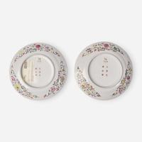A pair of Chinese “Dragon and Butterfly" dishes 粉彩蝴蝶團龍盤一對 Guangxu marks and of the period ??? ? ??