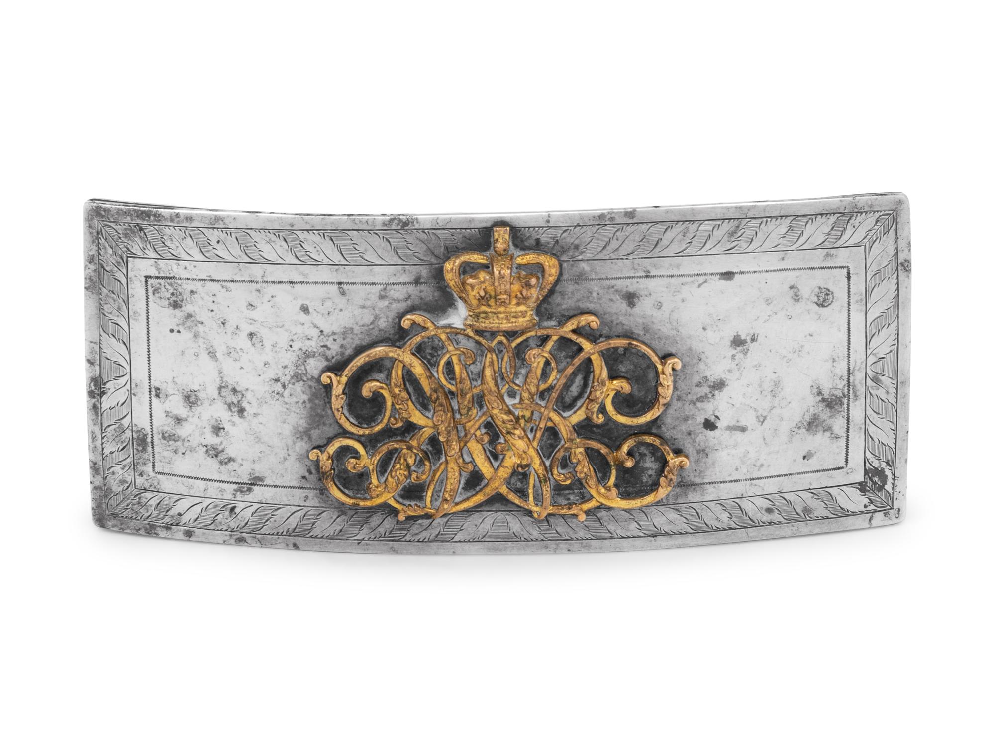 A William IV Silver Mounted Officer's Flap Pouch