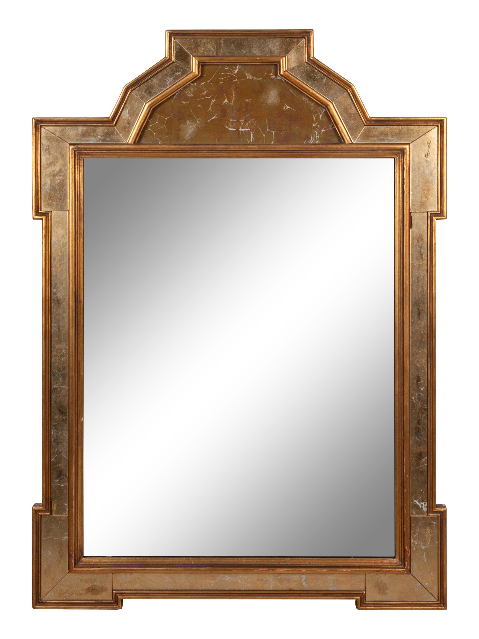 A Contemporary Giltwood Mirror