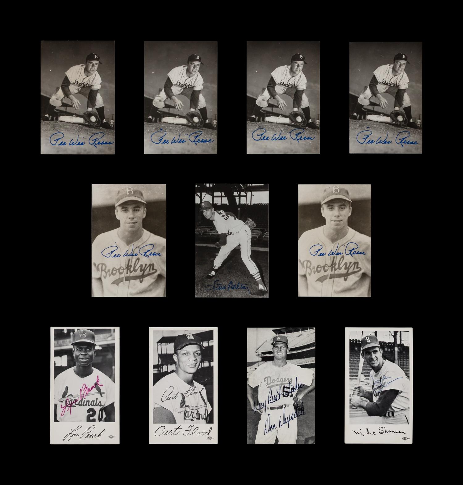 A Large Collection of Assorted Baseball Autographs