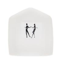 Alison Ruzsa, (American), a frosted glass house paperweight