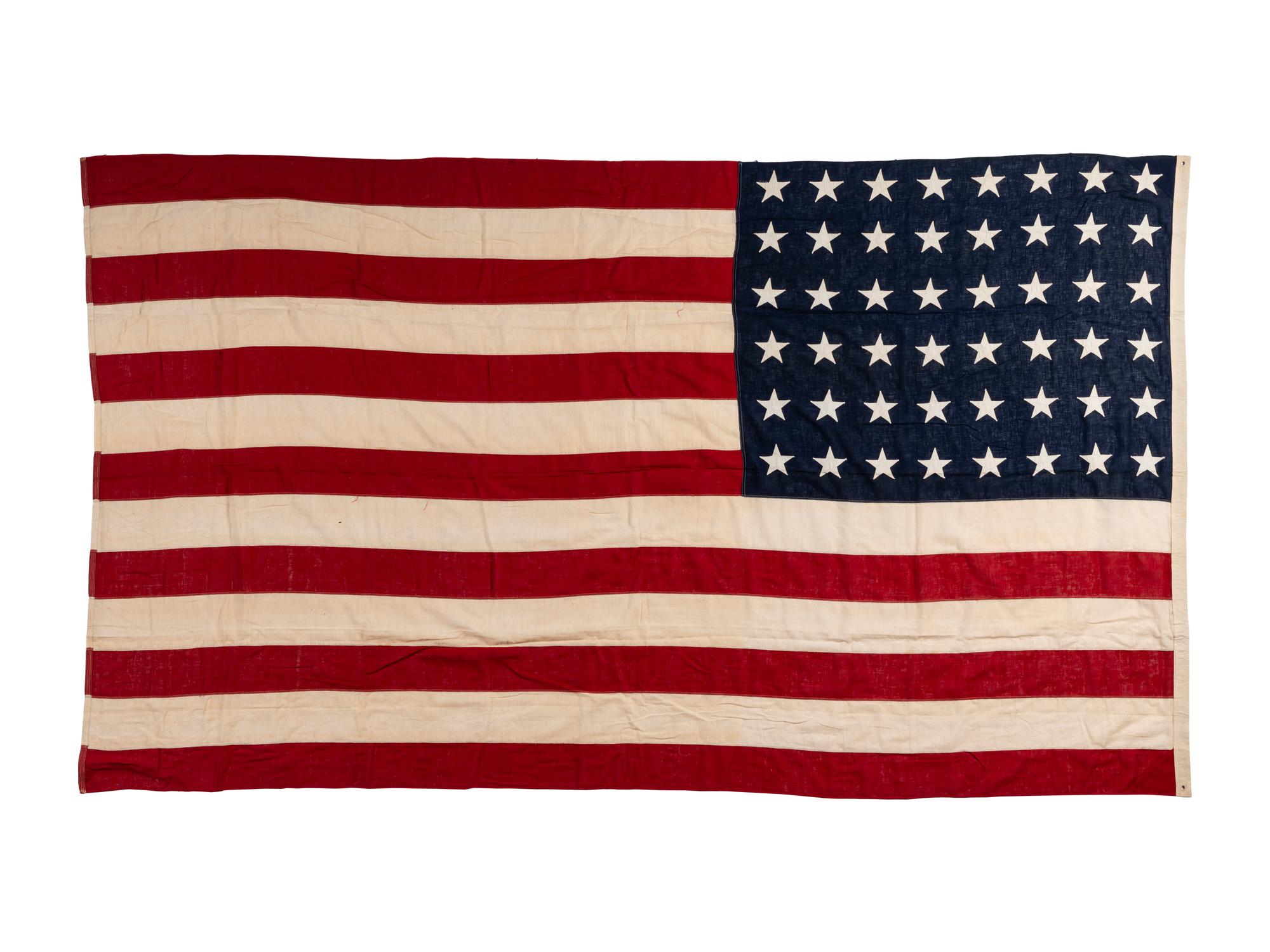 Two 48-Star American Flags