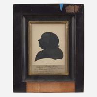 American School 19th century A portrait silhouette of Robert Morris (1734-1806)