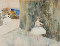 Danseuses dans les coulisses