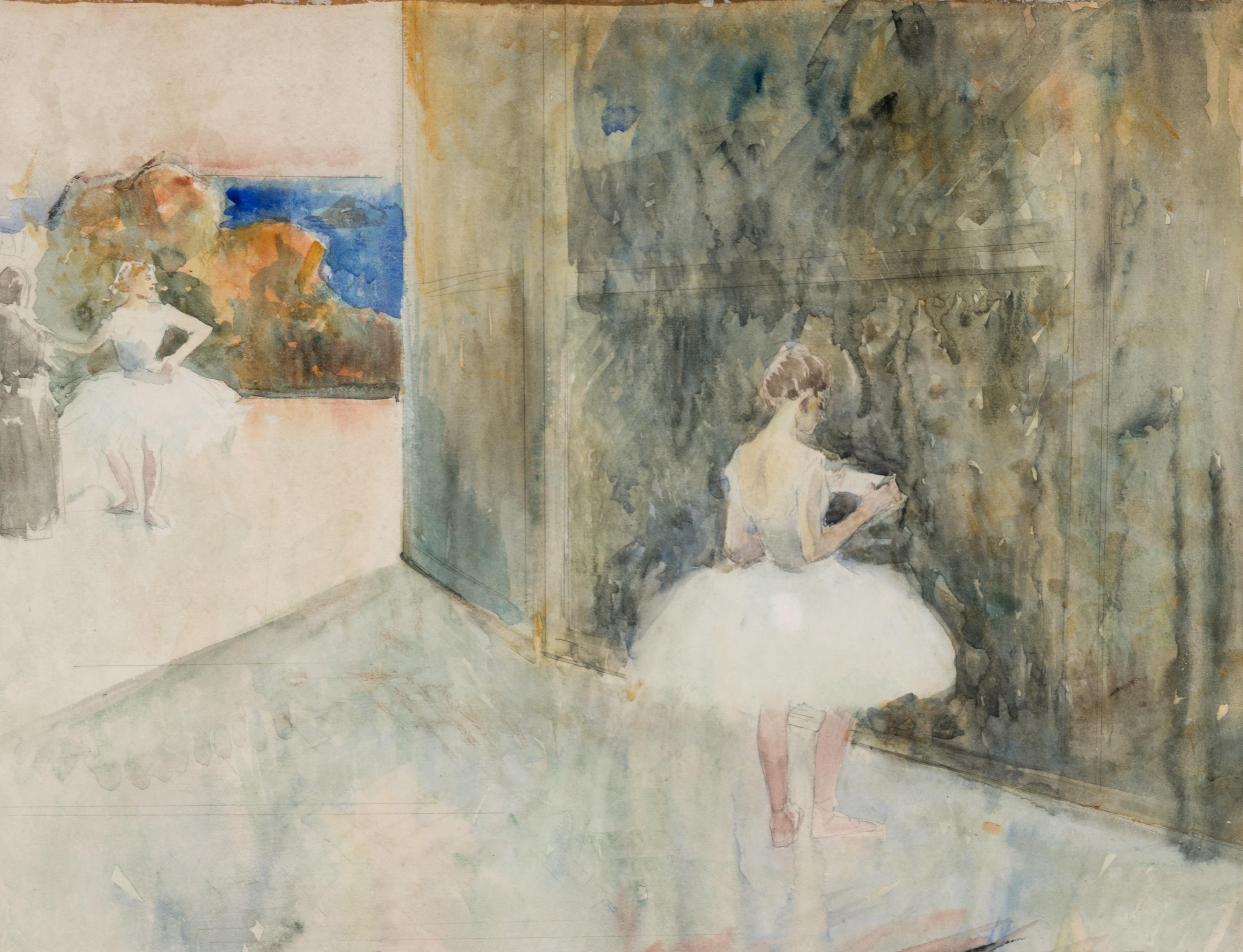 Danseuses dans les coulisses