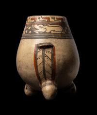 A Nicoya Polychrome Vulture Effigy Vessel