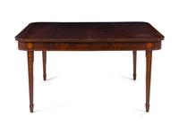 A George III Style Mahogany Dining Table — POTTHAST BROS., BALTIMORE, MD, EARLY 20TH CENTURY