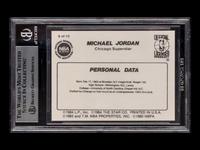 A 1986 Star Michael Jordan Set Personal Data Card No. 9 (BGS 7 NEAR MINT)