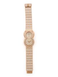 DE GRISOGONO, ROSE GOLD AND DIAMOND 'BE EIGHT' WATCH