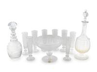An Etched Glass Stemware Service — LATE 19TH/EARLY 20TH CENTURY