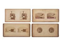 [EARLY PHOTOGRAPHY]. SOULE, John P. (1828-1904), photographer. 16 stereoviews of cats from the "Kittens" and "Kitty" series. Boston, MA: 1871.