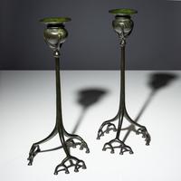 Root Form candlesticks, c. 1910