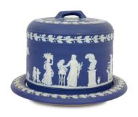 A Wedgwood Dark Blue Jasperware Cake Dome