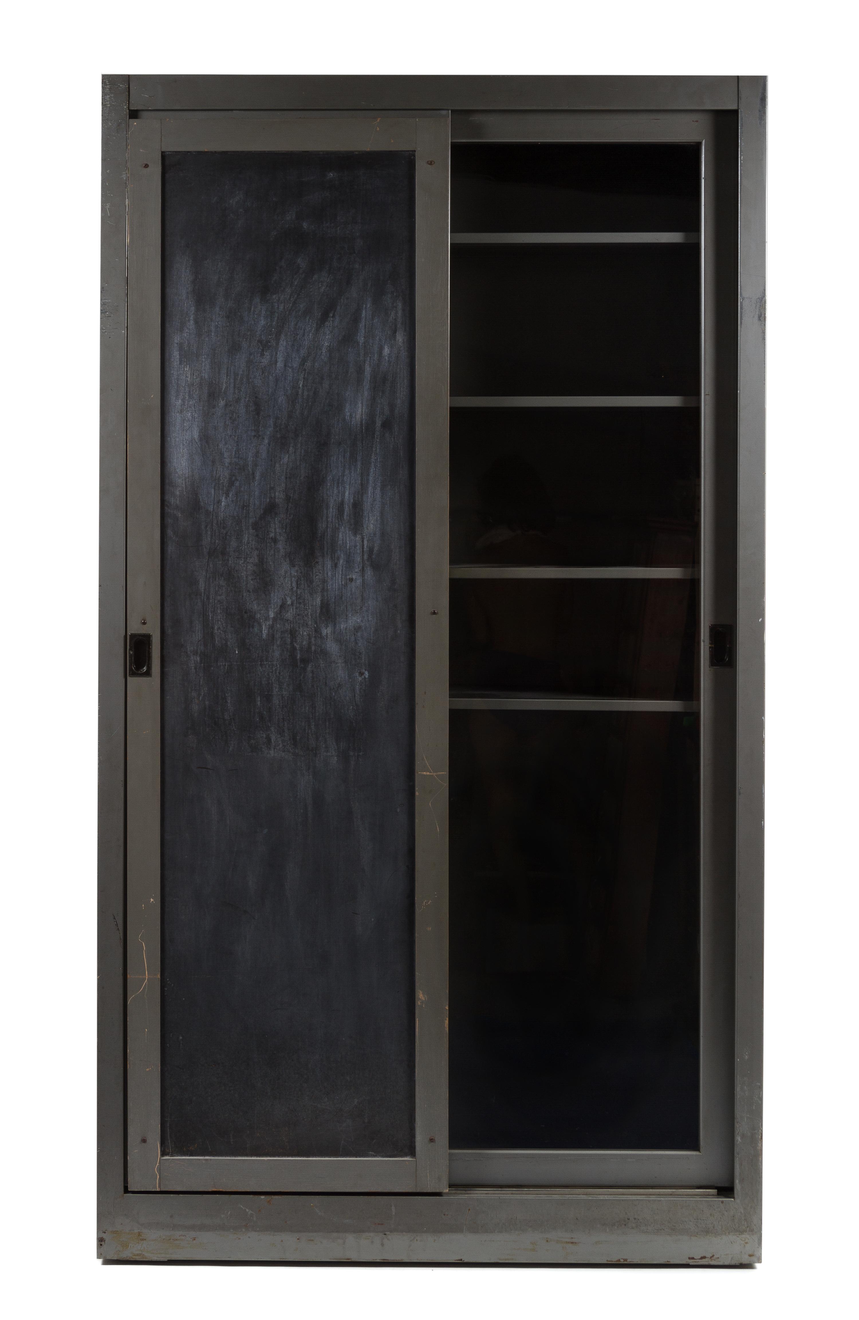 An American Metal Cabinet Height 84 x width 47 x depth 16 inches. — RETAILED BY SCOUT