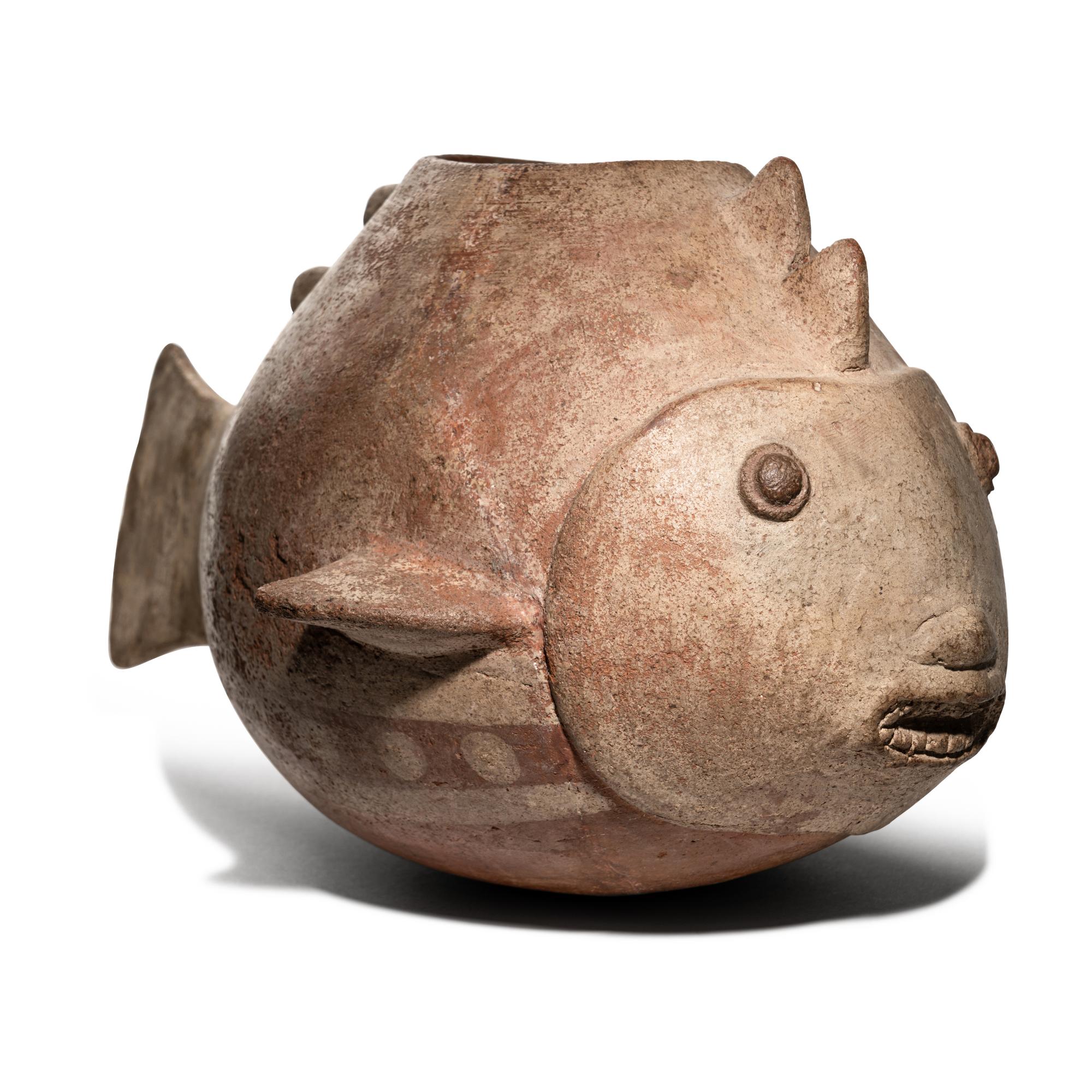 A Colima Shark Effigy Vessel