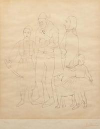 After Pablo Picasso (Spanish, 1881-1973), Famille des Saltimbanques