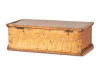 A Federal Figured Maple Document Box