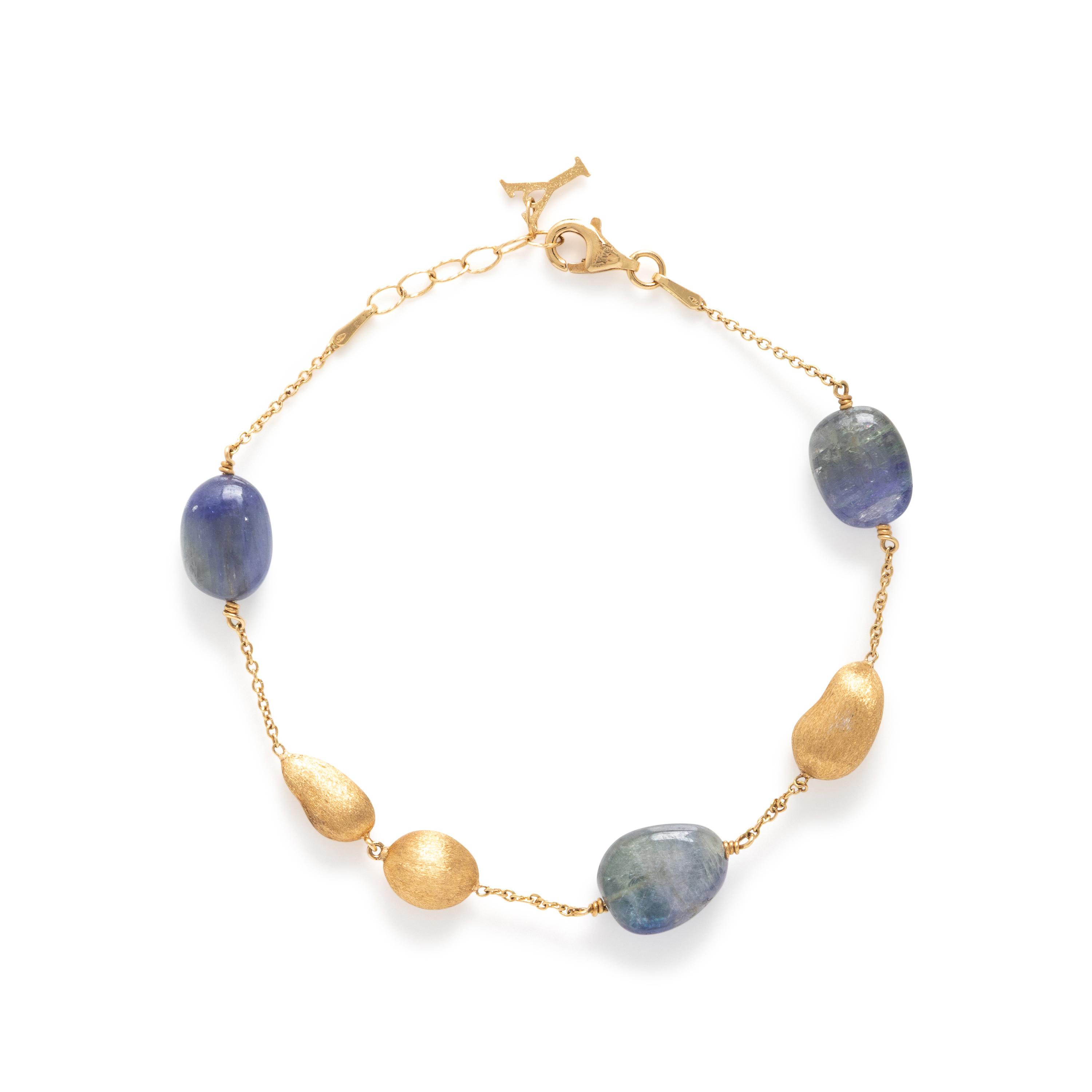 Yvel, Yellow Gold and Sapphire Ring and Bracelet