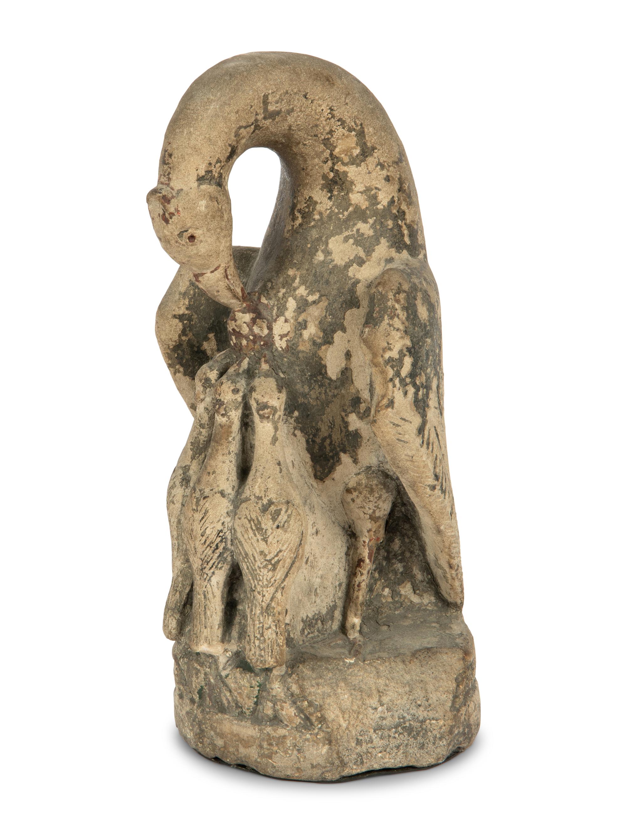 A French Stone Architectural Bird