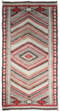 A Navajo Ganado Rug First: 107 1/2 x 45 1/2 inches. — CIRCA 1920