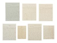 [AUTOGRAPHS]. SPRAGUE, Dr. William Buell (1795-1876). Group of 17 ALsS, 1849-1865.