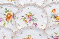 A Set of Twelve Dresden Porcelain Plates