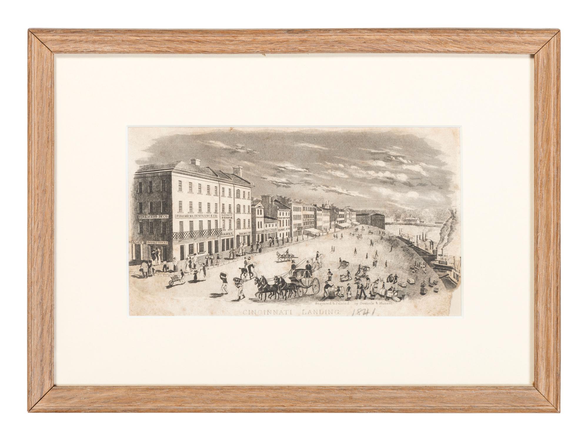 Six Cincinnati Engravings by Doolittle & Munson