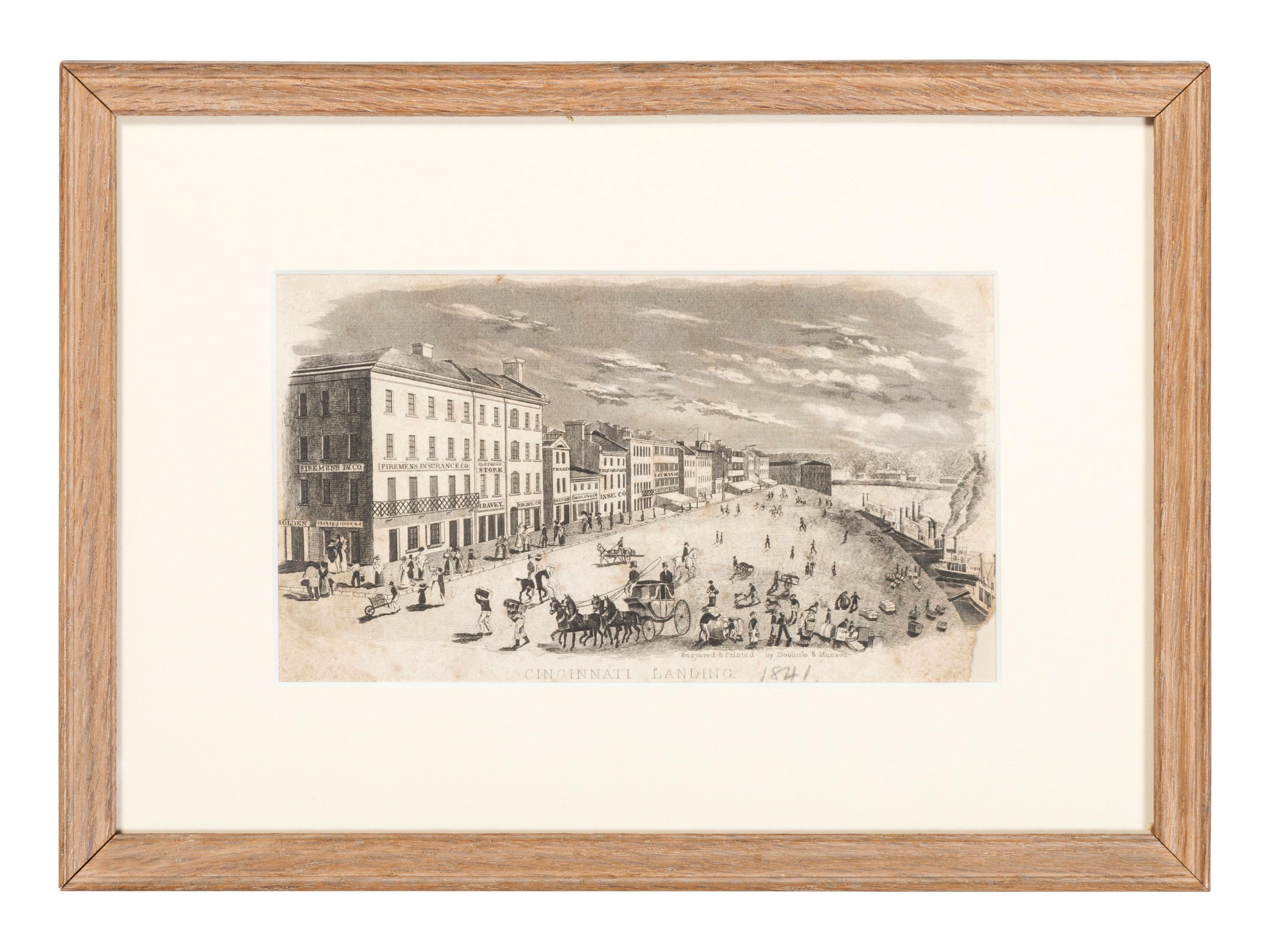 Six Cincinnati Engravings by Doolittle & Munson
