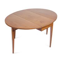 A George III Inlaid Mahogany Drop-Leaf Table