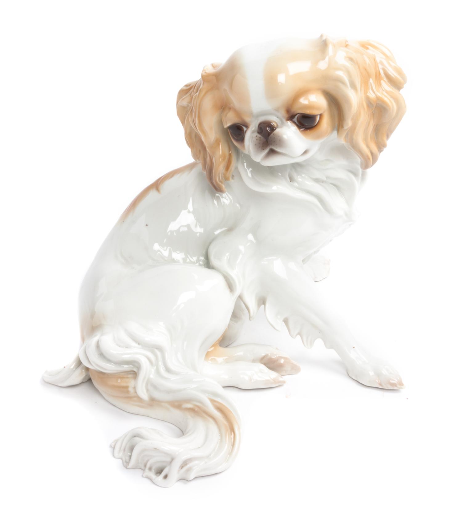 A Nymphenburg Porcelain Figure Width 11 inches. — 20TH CENTURY