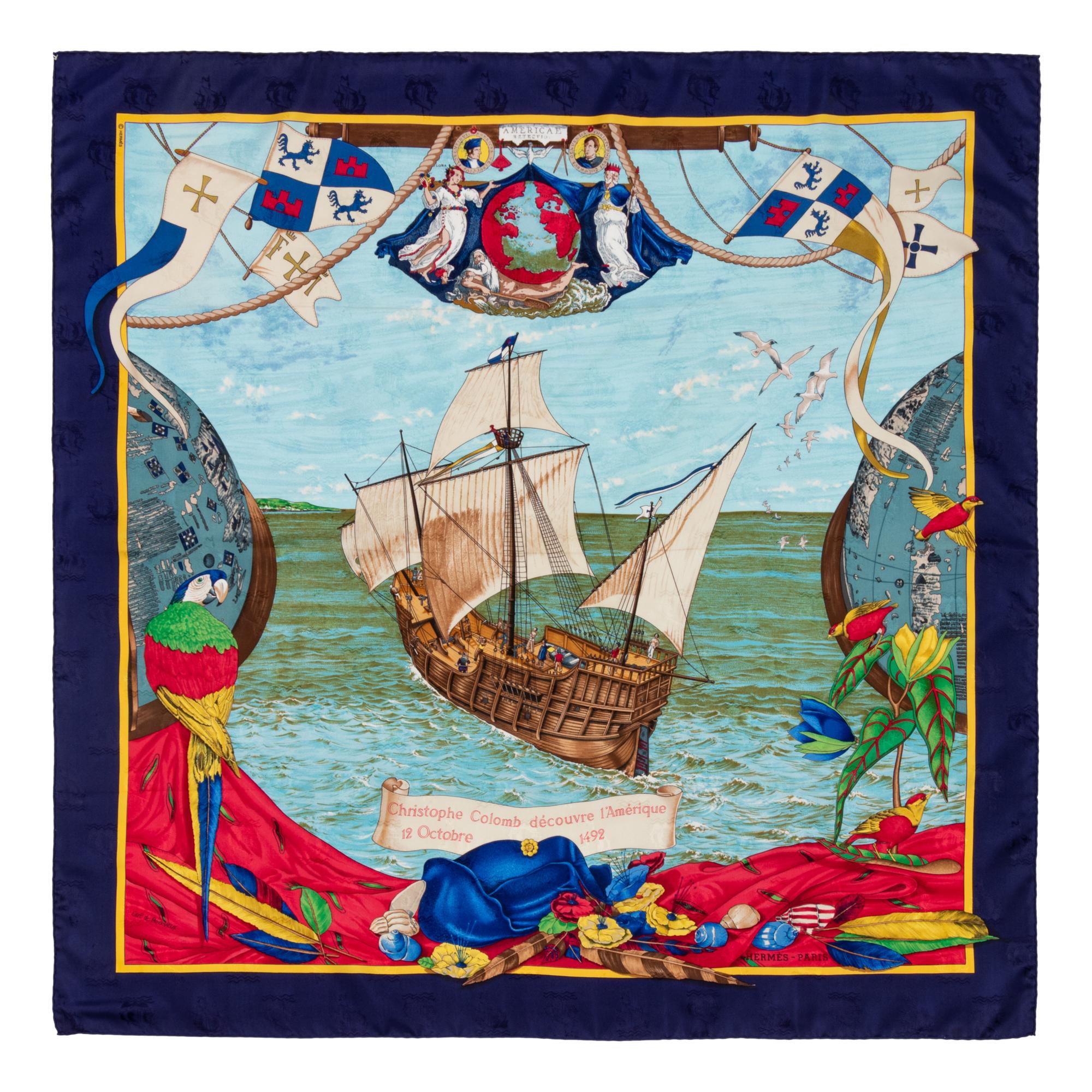 Three Hermès 90cm Silk Scarf, Carré