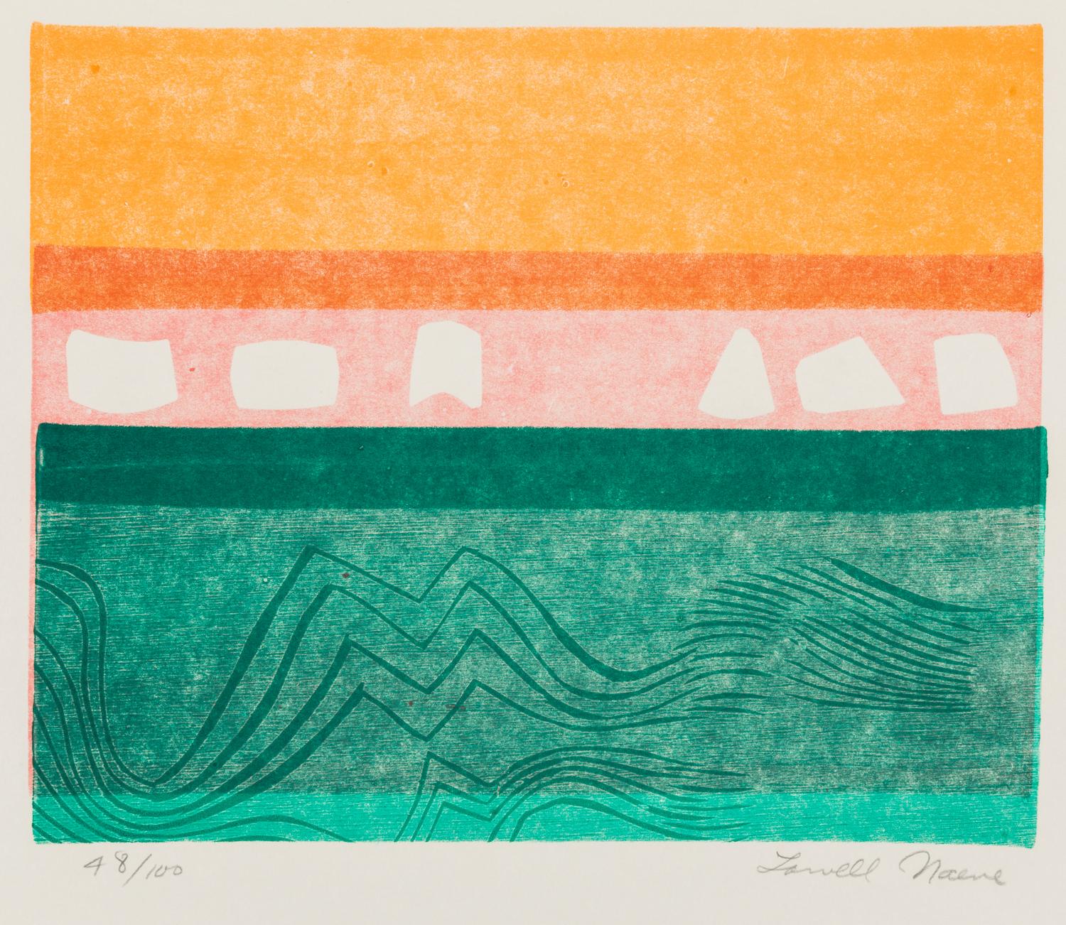 Lowell Naeve, (American, 1917-2014), A group of 3 works: Circus, 1962, Grouper and The Sea, 1964