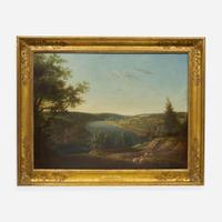 Thomas Birch (American, 1779–1851) Chain Bridge at Falls of Schuylkill